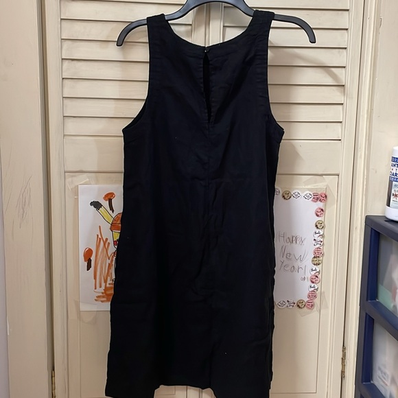 A new day Elegant Black Sleeveless linenDress( size m) - Picture 2 of 6